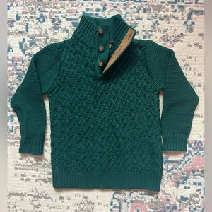 Hope & Henry Boys Long Sleeve Mock Neck Sweater